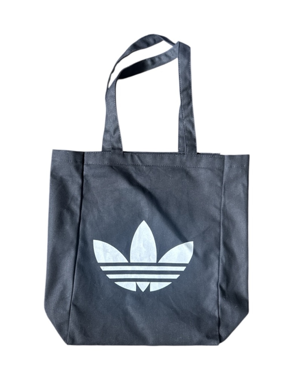 adidas Black Tote with White Trefoil